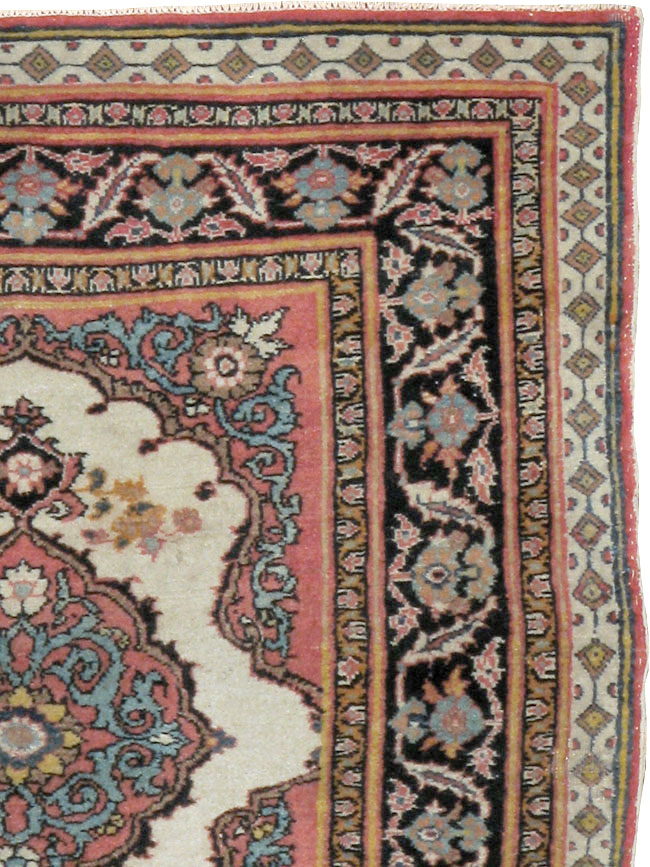 Antique Persian Tabriz Haji Jalili Rug (Pair: 1 of 2), No.20960 - Staging