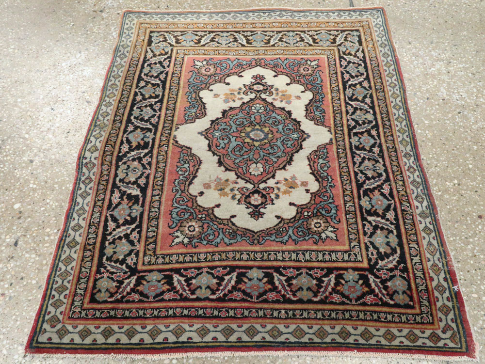 Antique Persian Tabriz Haji Jalili Rug (Pair: 1 of 2), No.20960 - Staging