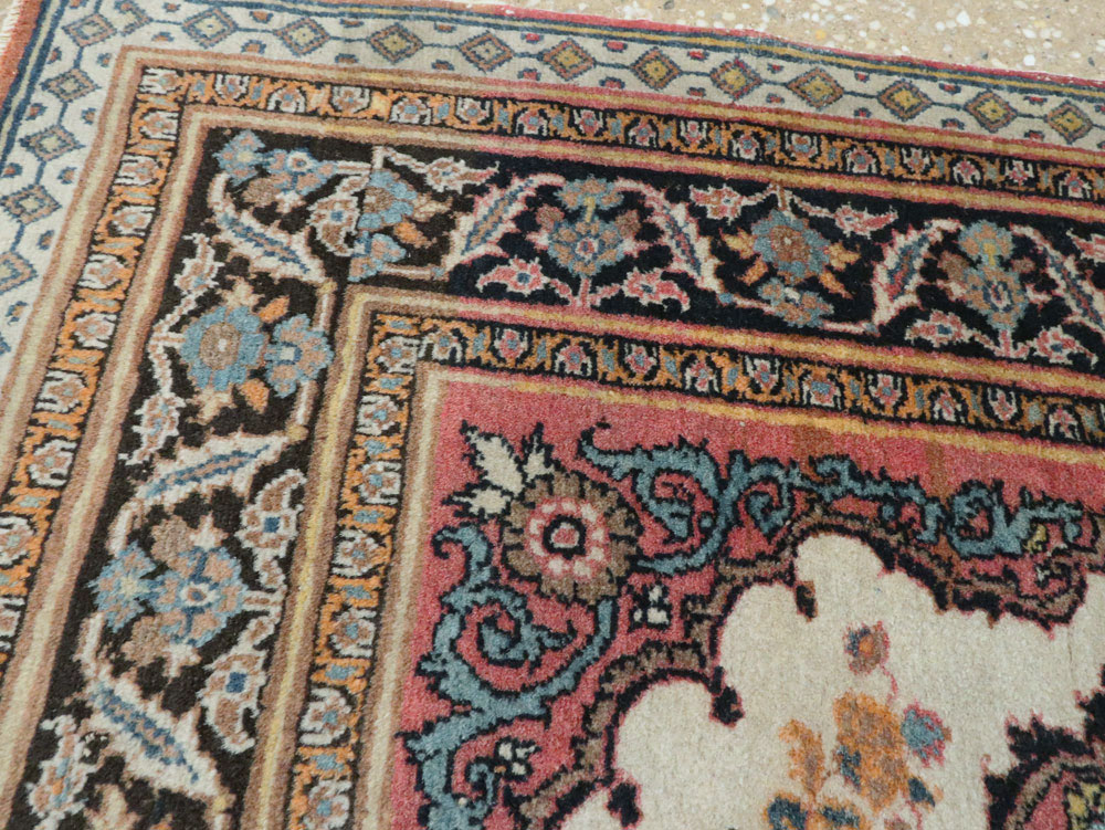 Antique Persian Tabriz Haji Jalili Rug (Pair: 1 of 2), No.20960 - Staging