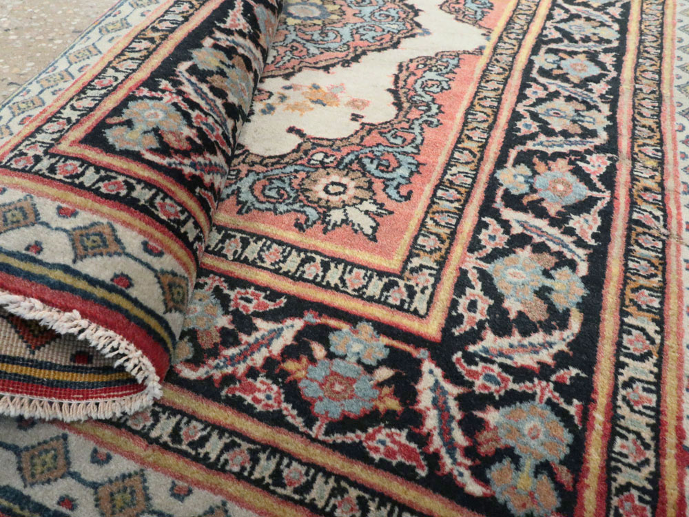 Antique Persian Tabriz Haji Jalili Rug (Pair: 1 of 2), No.20960 - Staging