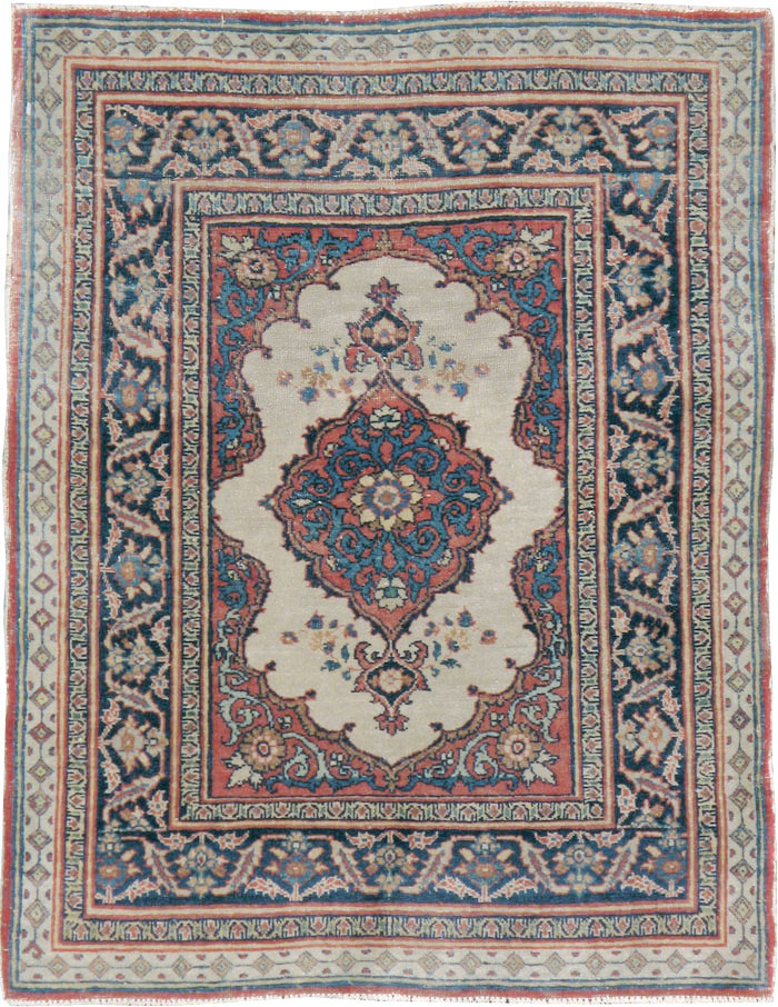 Antique Persian Tabriz Haji Jalili Rug (Pair: 2 of 2), No.20961 - Staging