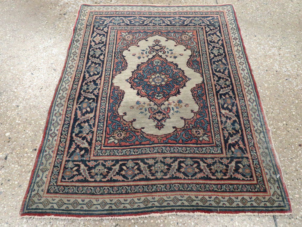 Antique Persian Tabriz Haji Jalili Rug (Pair: 2 of 2), No.20961 - Staging