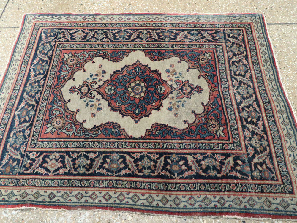 Antique Persian Tabriz Haji Jalili Rug (Pair: 2 of 2), No.20961 - Staging