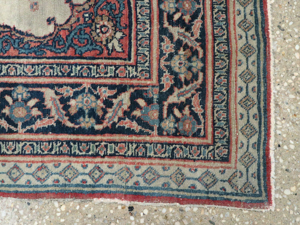 Antique Persian Tabriz Haji Jalili Rug (Pair: 2 of 2), No.20961 - Staging
