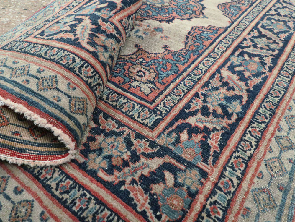 Antique Persian Tabriz Haji Jalili Rug (Pair: 2 of 2), No.20961 - Staging