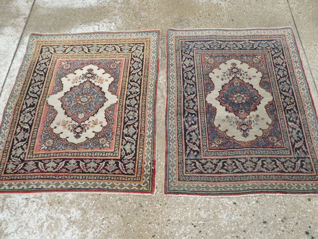 Antique Persian Tabriz Haji Jalili Rug (Pair: 2 of 2), No.20961 - Staging