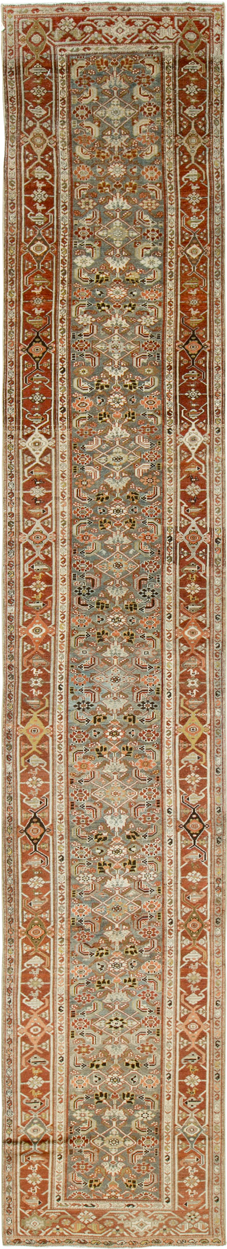 Vintage Persian Malayer Runner, No.20965 - Staging