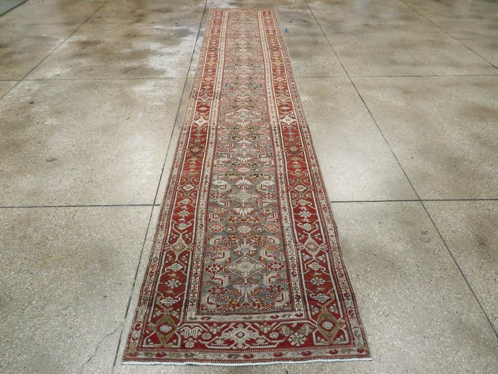Vintage Persian Malayer Runner, No.20965 - Staging