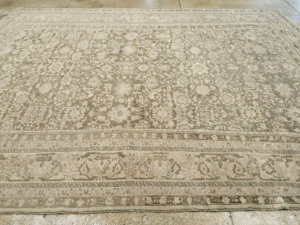 Vintage Persian Malayer Room Size Carpet, No.20971 - Staging