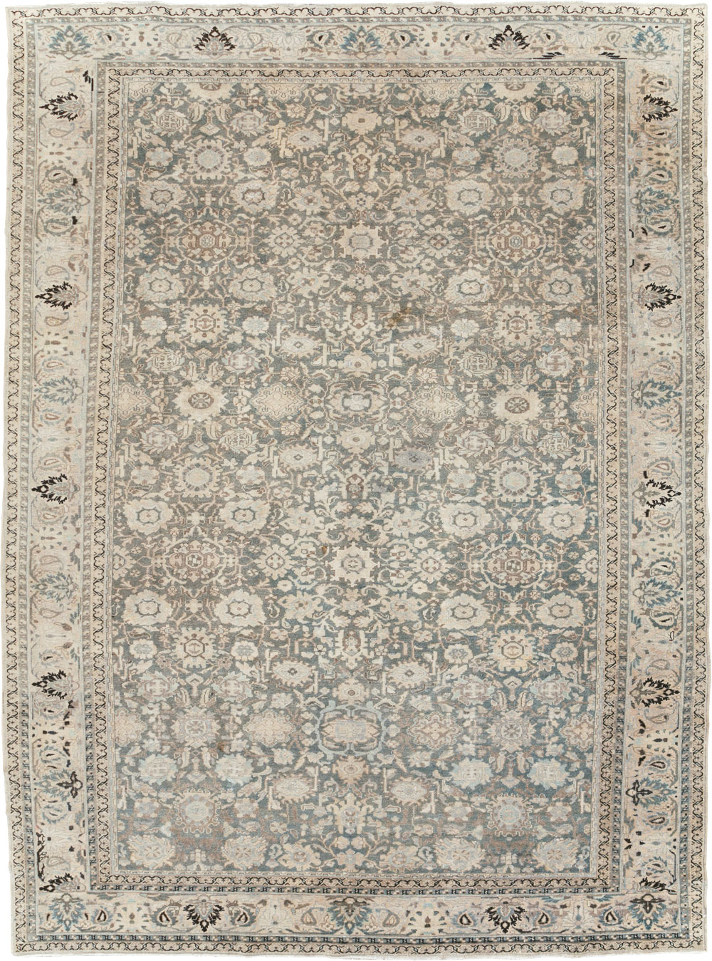 Vintage Persian Malayer Room Size Carpet, No.20972 - Staging