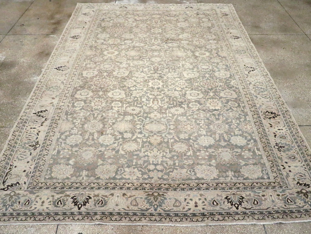 Vintage Persian Malayer Room Size Carpet, No.20972 - Staging