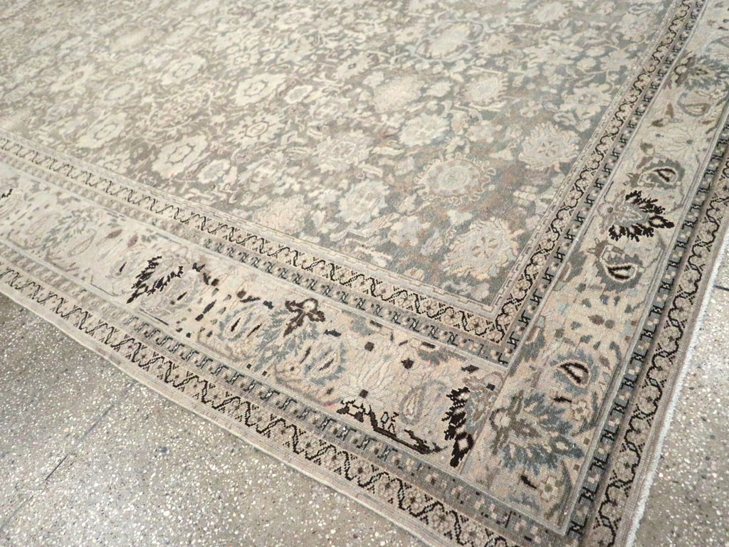 Vintage Persian Malayer Room Size Carpet, No.20972 - Staging