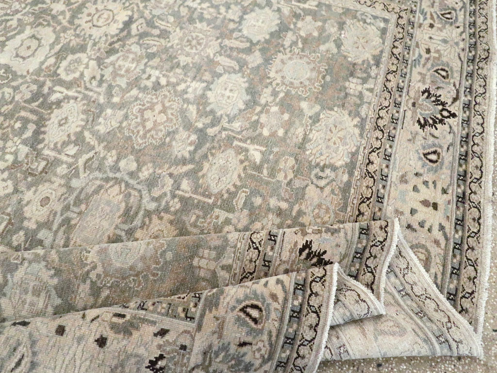 Vintage Persian Malayer Room Size Carpet, No.20972 - Staging