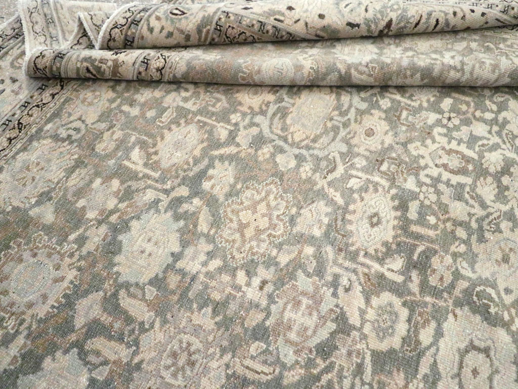 Vintage Persian Malayer Room Size Carpet, No.20972 - Staging