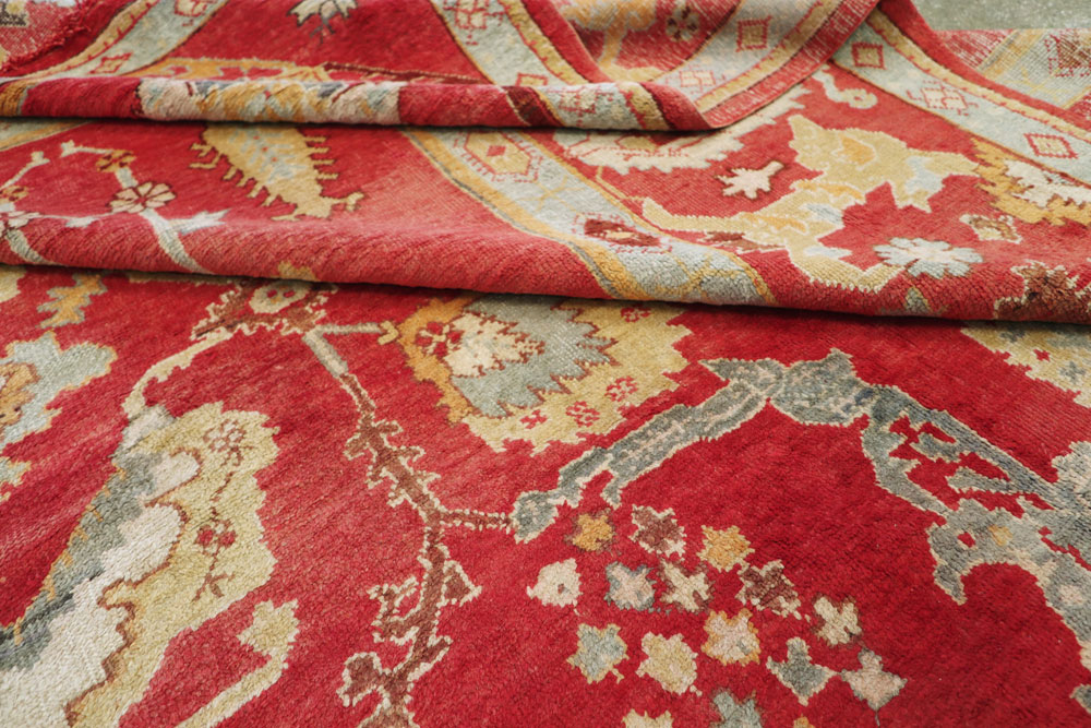Antique Turkish Oushak Carpet, No.20984 - Staging