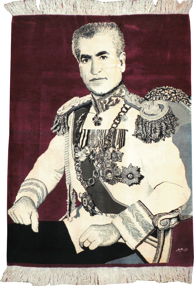 Vintage Persian Tabriz Pictorial Rug, No.21007 - Staging