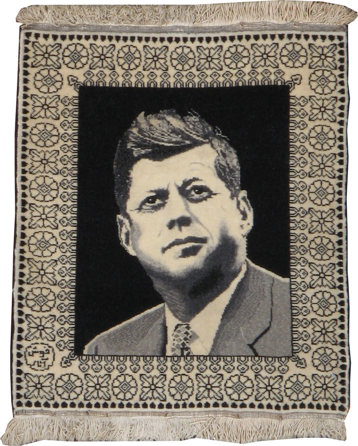 Vintage Persian Tabriz Pictorial Rug, No.21017 - Staging