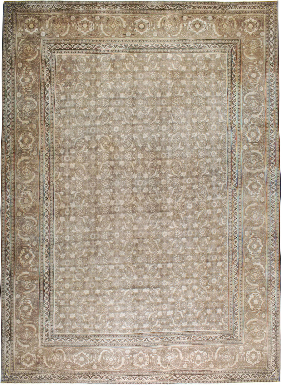 Antique Persian Tabriz Carpet, No.21025 - Staging