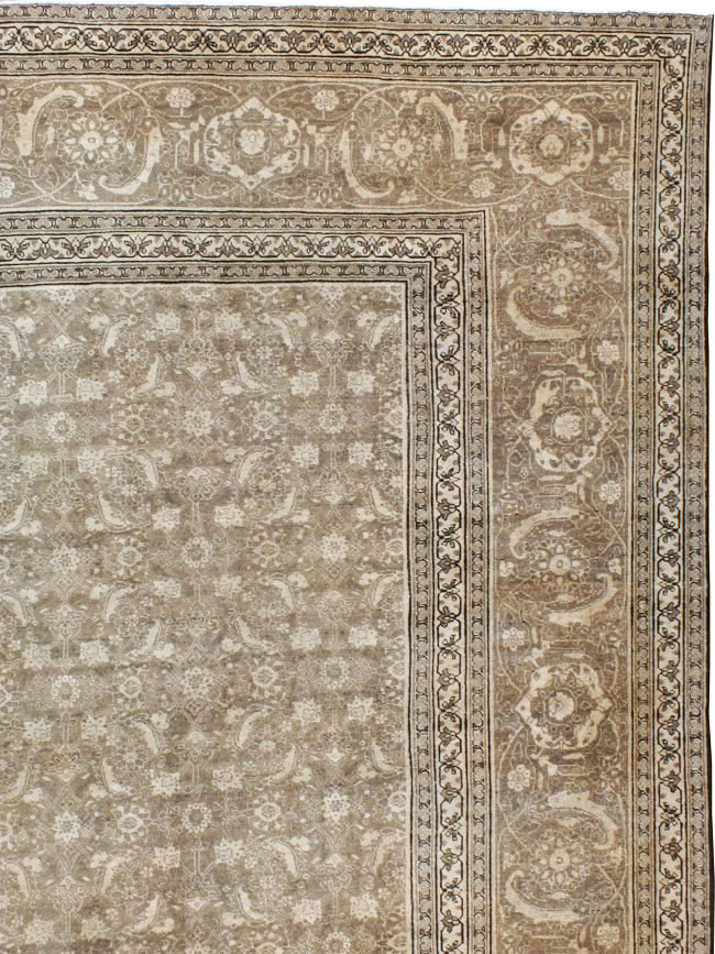 Antique Persian Tabriz Carpet, No.21025 - Staging