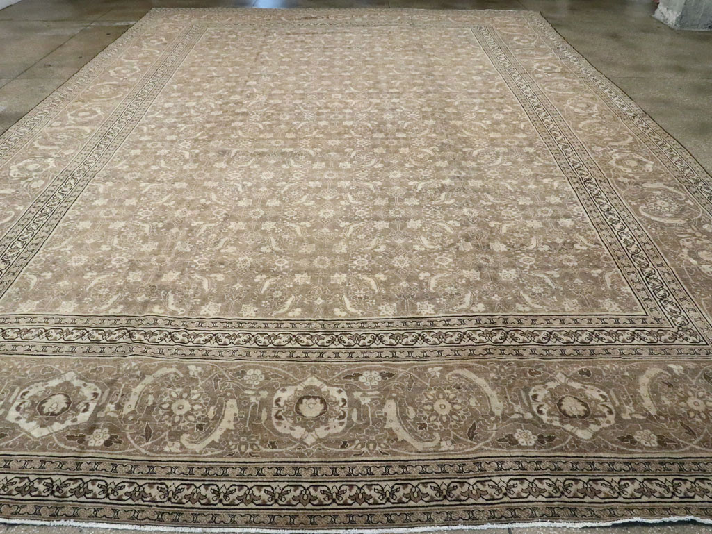 Antique Persian Tabriz Carpet, No.21025 - Staging