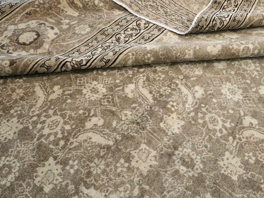 Antique Persian Tabriz Carpet, No.21025 - Staging