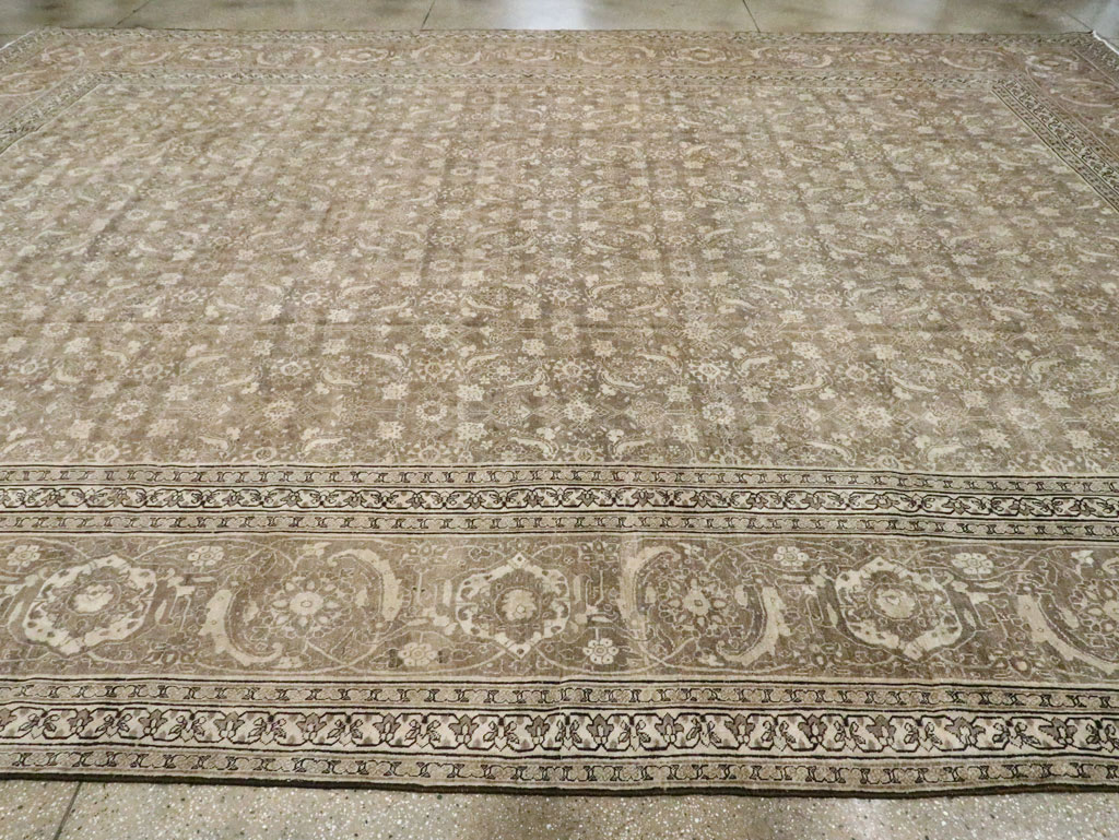 Antique Persian Tabriz Carpet, No.21025 - Staging