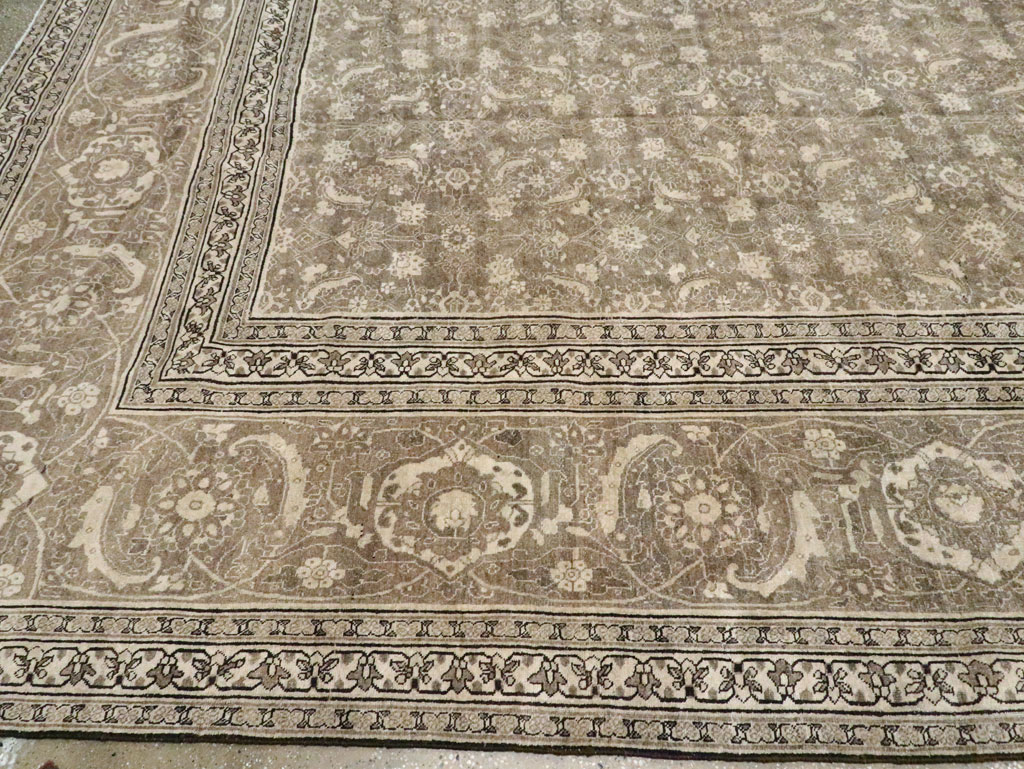 Antique Persian Tabriz Carpet, No.21025 - Staging