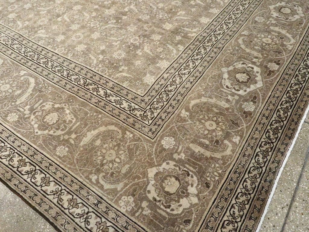 Antique Persian Tabriz Carpet, No.21025 - Staging