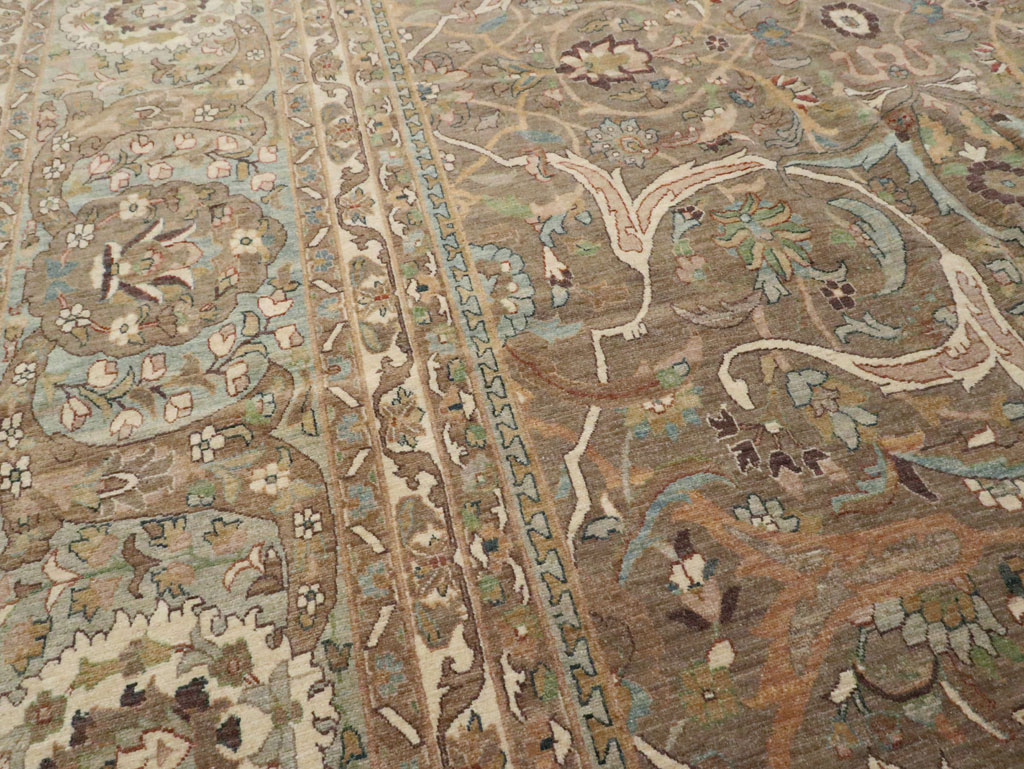 Contemporary Persian Tabriz Carpet, No.21031 - Staging