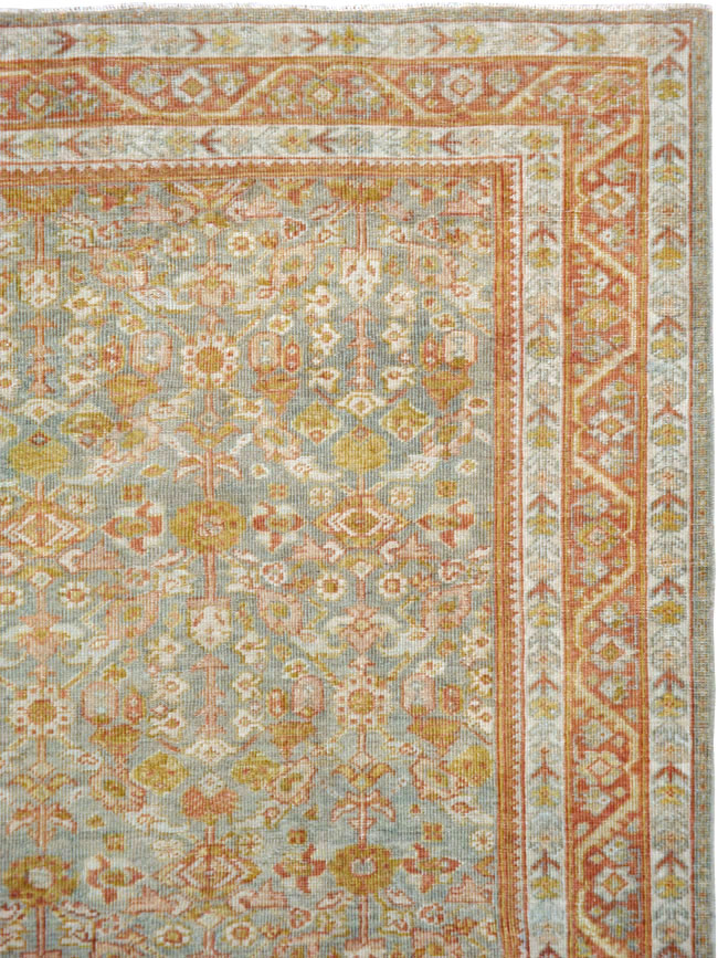 Antique Persian Mahal Gallery Carpet, No.21035 - Staging