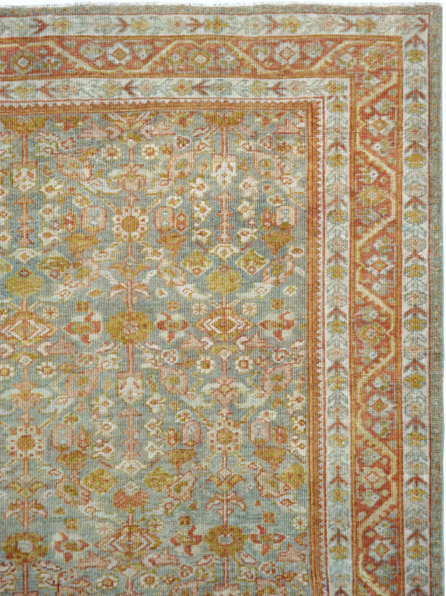 Antique Persian Mahal Gallery Carpet, No.21035 - Staging
