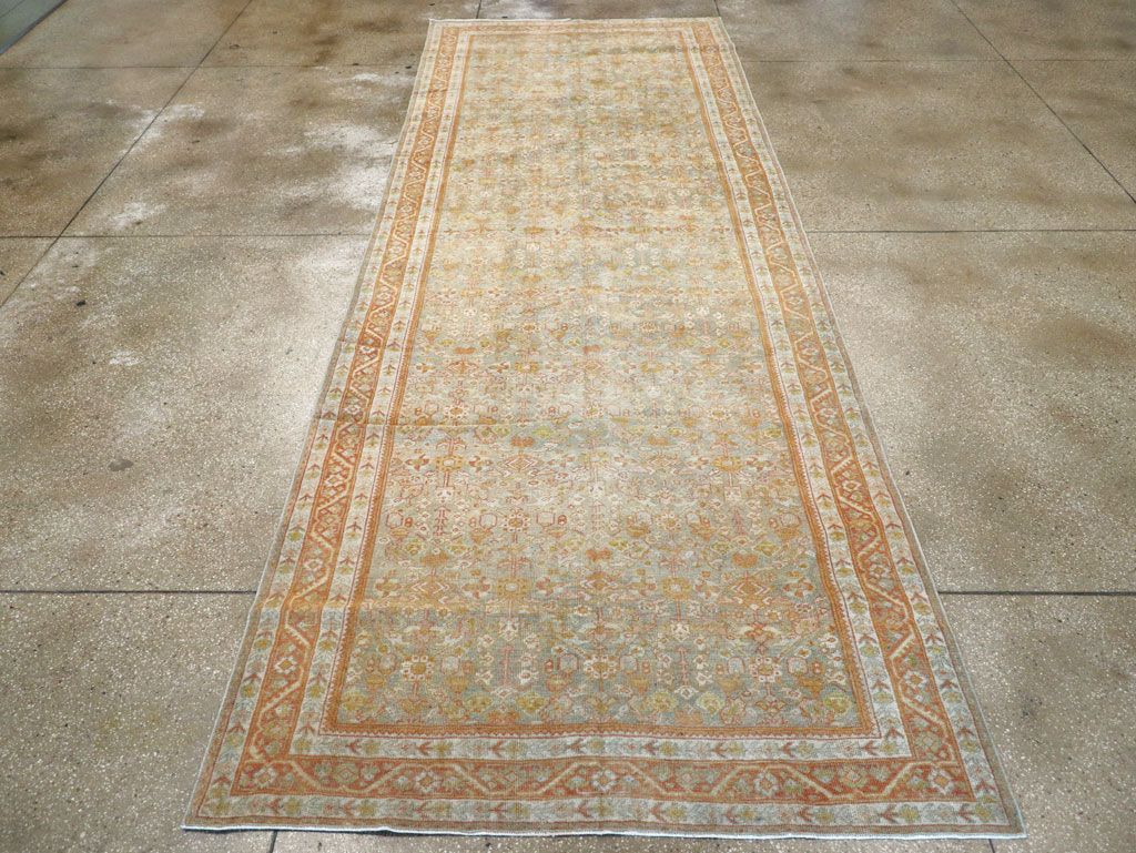 Antique Persian Mahal Gallery Carpet, No.21035 - Staging