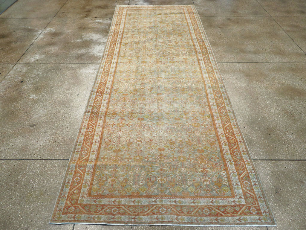 Antique Persian Mahal Gallery Carpet, No.21035 - Staging