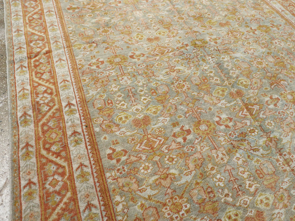 Antique Persian Mahal Gallery Carpet, No.21035 - Staging