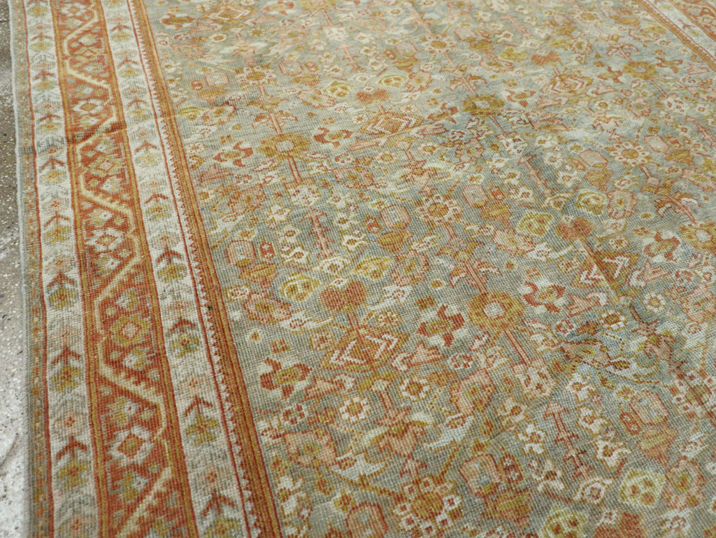 Antique Persian Mahal Gallery Carpet, No.21035 - Staging