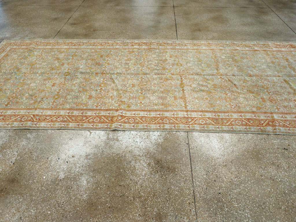 Antique Persian Mahal Gallery Carpet, No.21035 - Staging