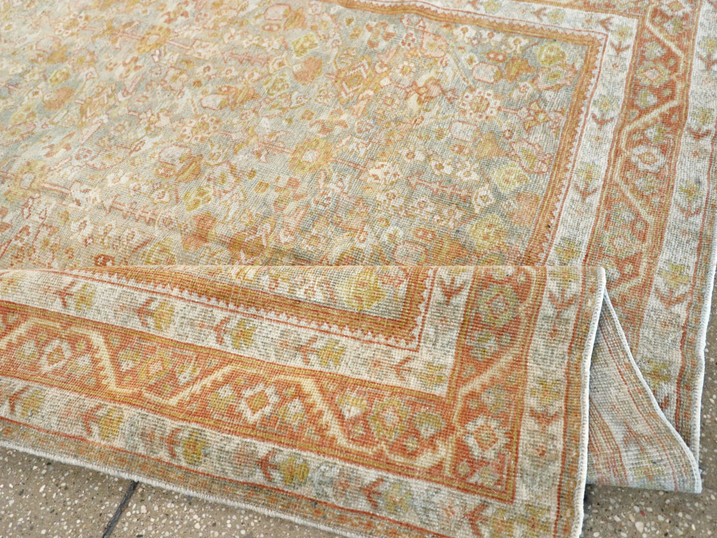 Antique Persian Mahal Gallery Carpet, No.21035 - Staging