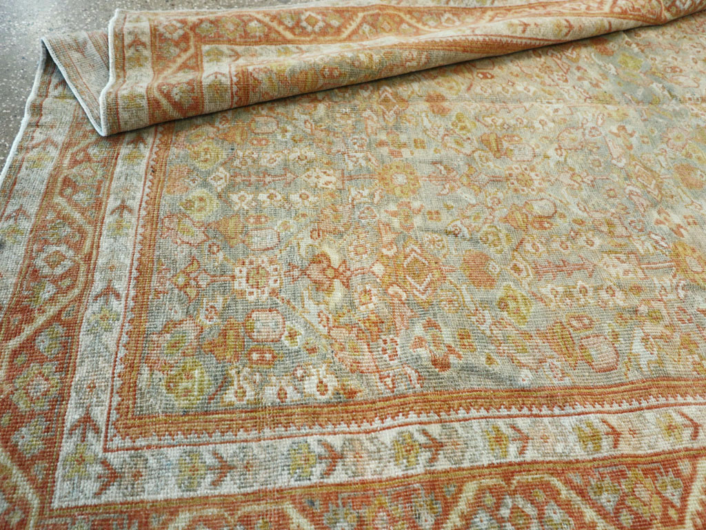 Antique Persian Mahal Gallery Carpet, No.21035 - Staging