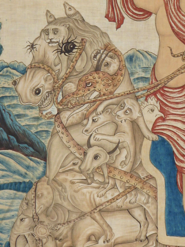 Vintage Persian Pictorial Textile, No.21049 - Staging