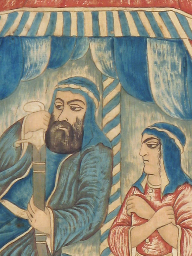 Vintage Persian Pictorial Textile, No.21049 - Staging