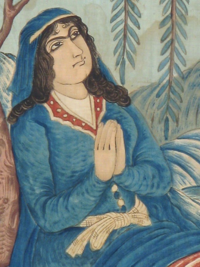 Vintage Persian Pictorial Textile, No.21049 - Staging