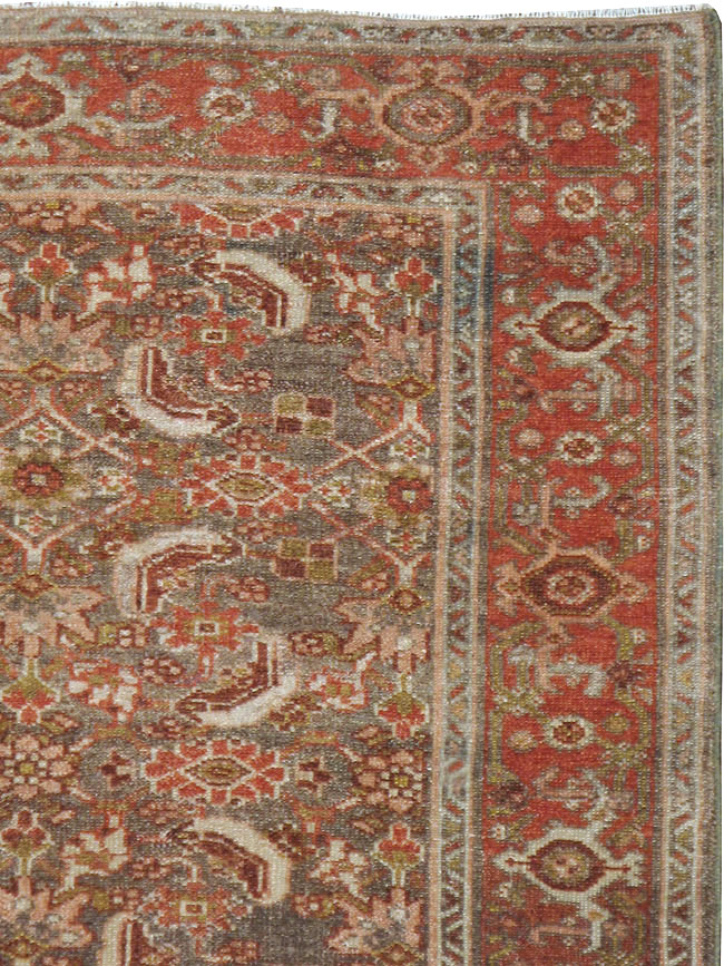 Vintage Persian Malayer Rug, No.21050 - Staging
