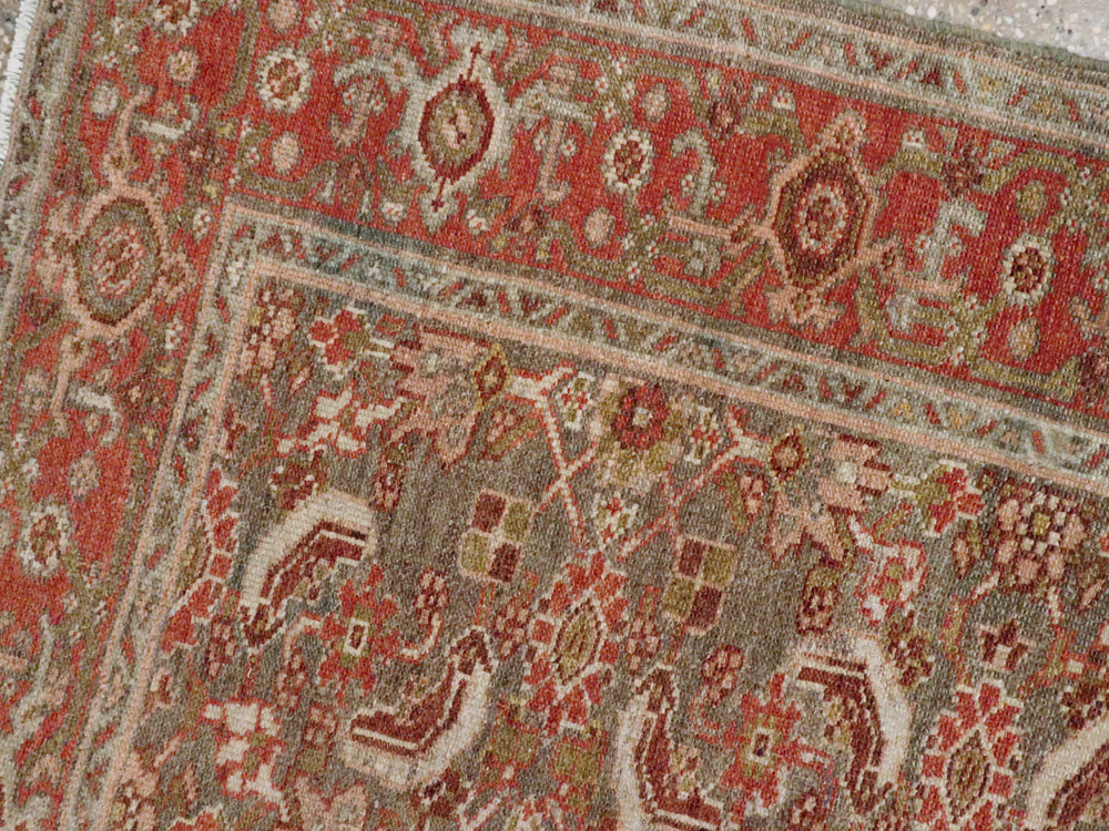 Vintage Persian Malayer Rug, No.21050 - Staging