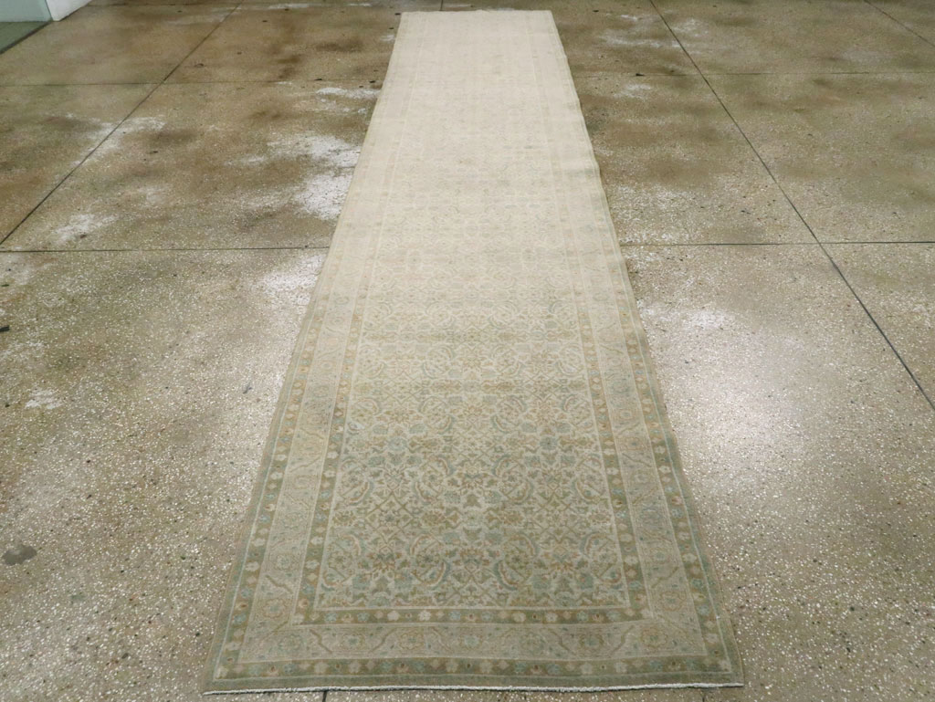 Antique Persian Tabriz Runner, No.21052 - Staging