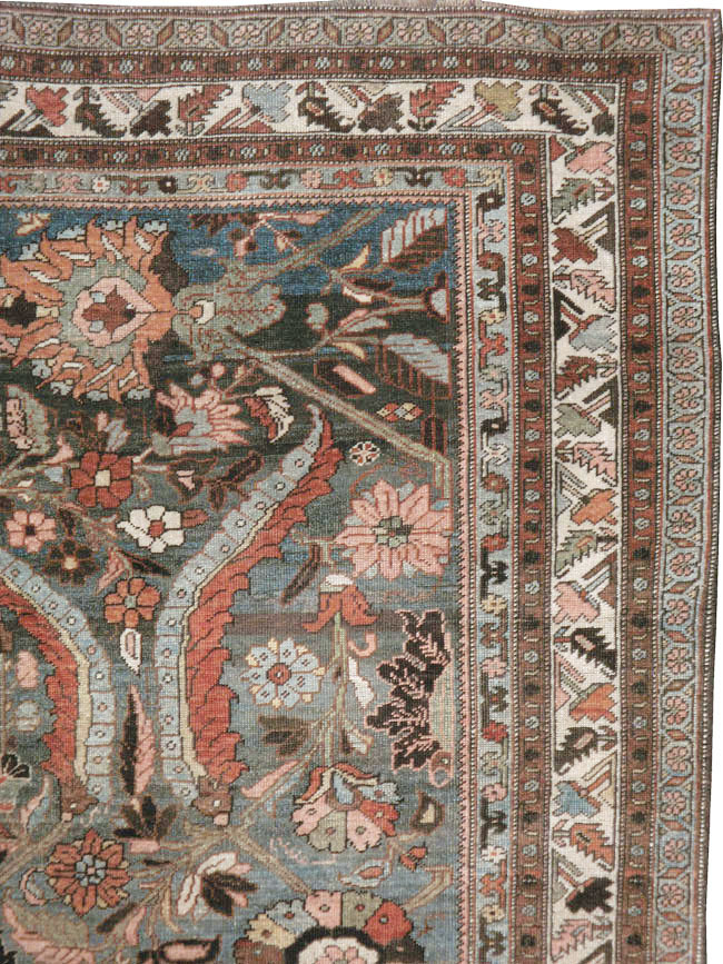 Antique Persian Bidjar Rug, No.21055 - Staging