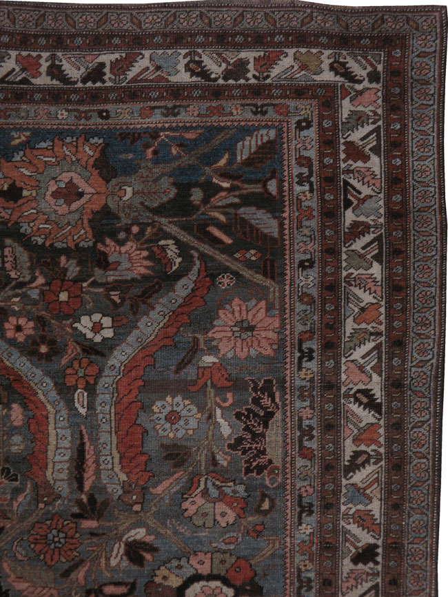 Antique Persian Bidjar Rug, No.21055 - Staging