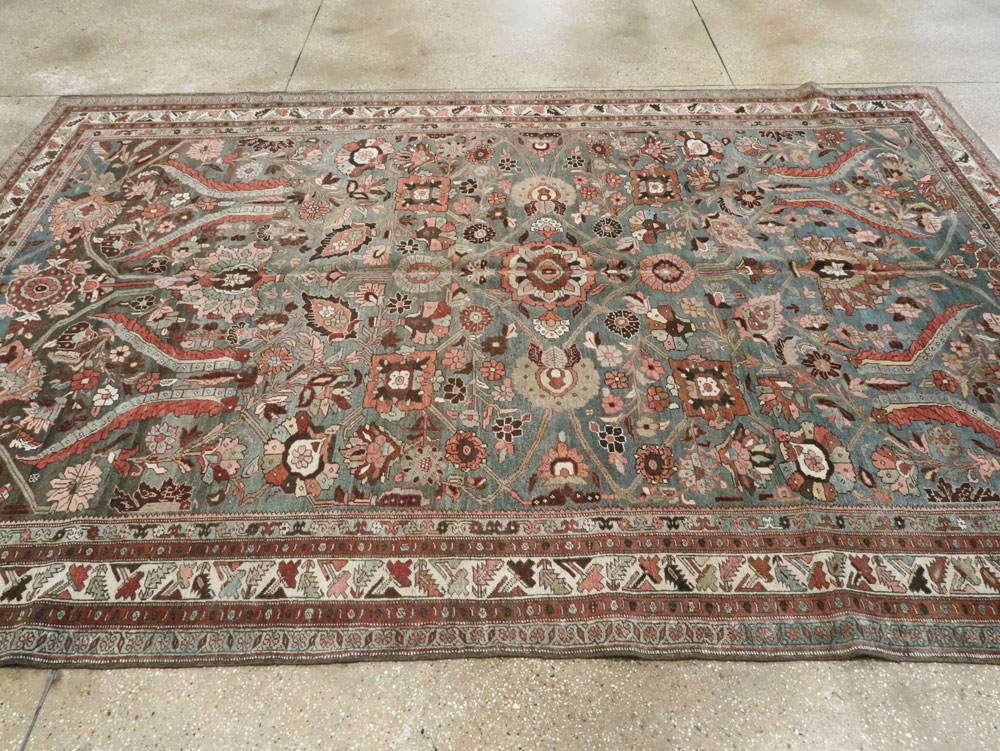 Antique Persian Bidjar Rug, No.21055 - Staging