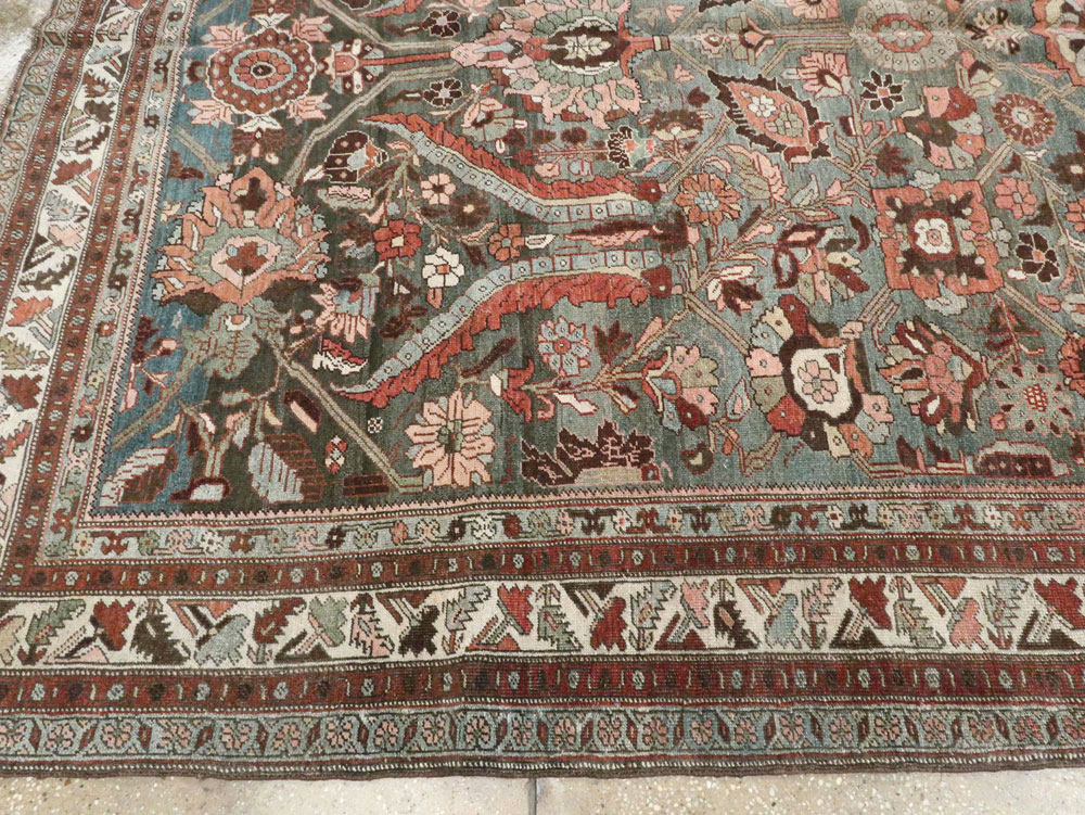 Antique Persian Bidjar Rug, No.21055 - Staging