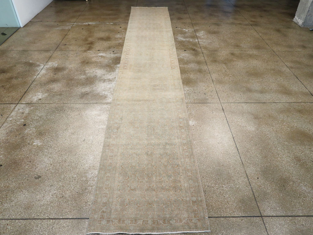 Antique Persian Tabriz Runner, No.21056 - Staging