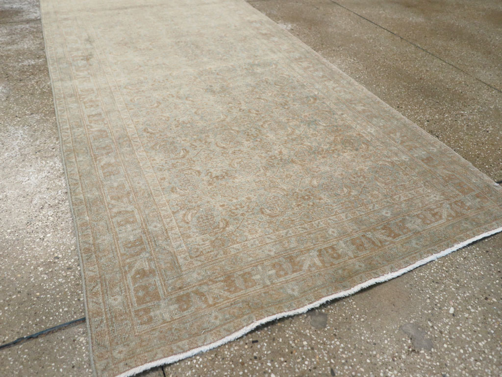 Antique Persian Tabriz Runner, No.21056 - Staging
